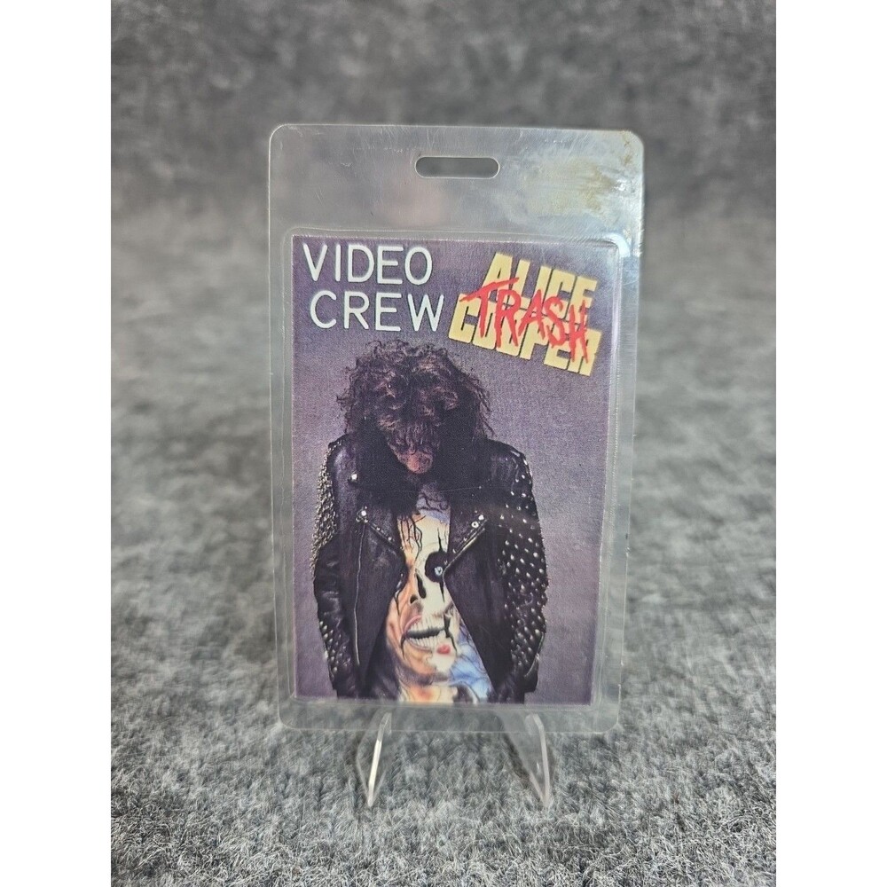 Alice Cooper Video Crew All Access Vintage Backstage Pass Laminate T Bird